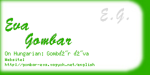 eva gombar business card